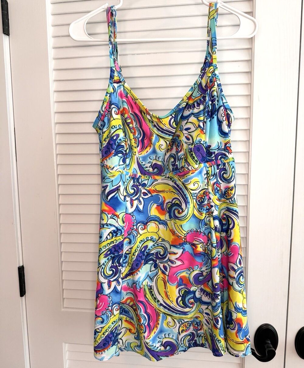 Longitude One Piece Swimdress Swimsuit – Women’s Size 14
